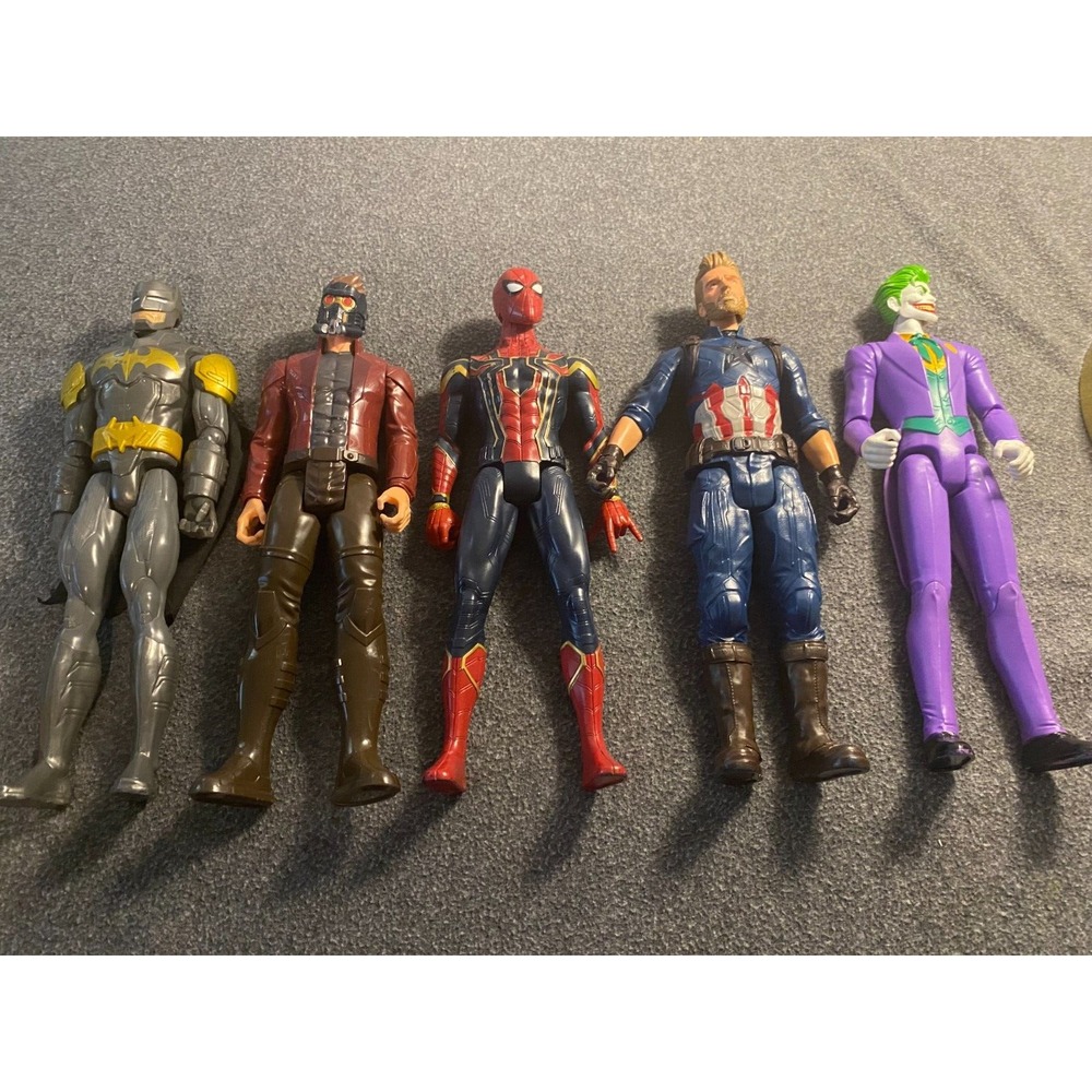 Set‎ of Five Marvel & DC Superhero Action Figures 12 inches each